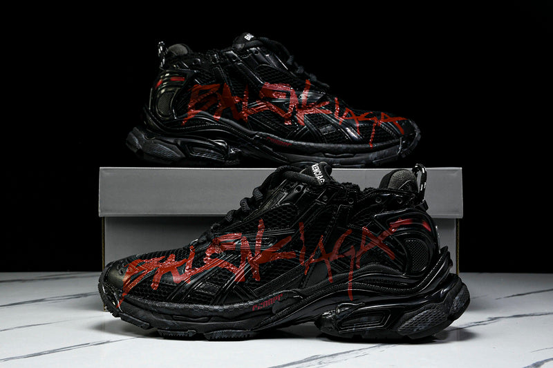 BALENCIAGA RUNNER RED GRAFFITI
