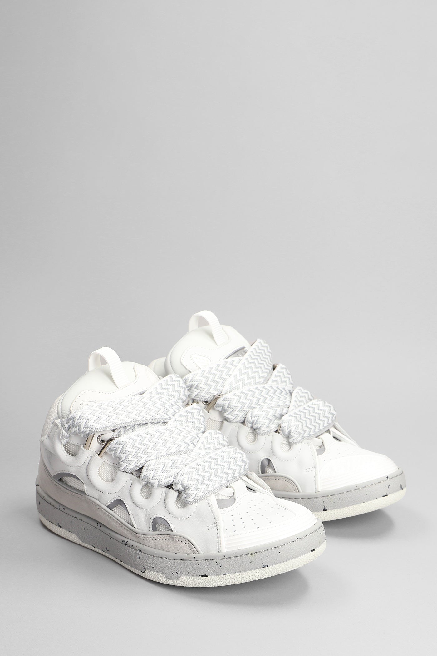 LANVIN CURB SNEAKER TOTAL WHITE