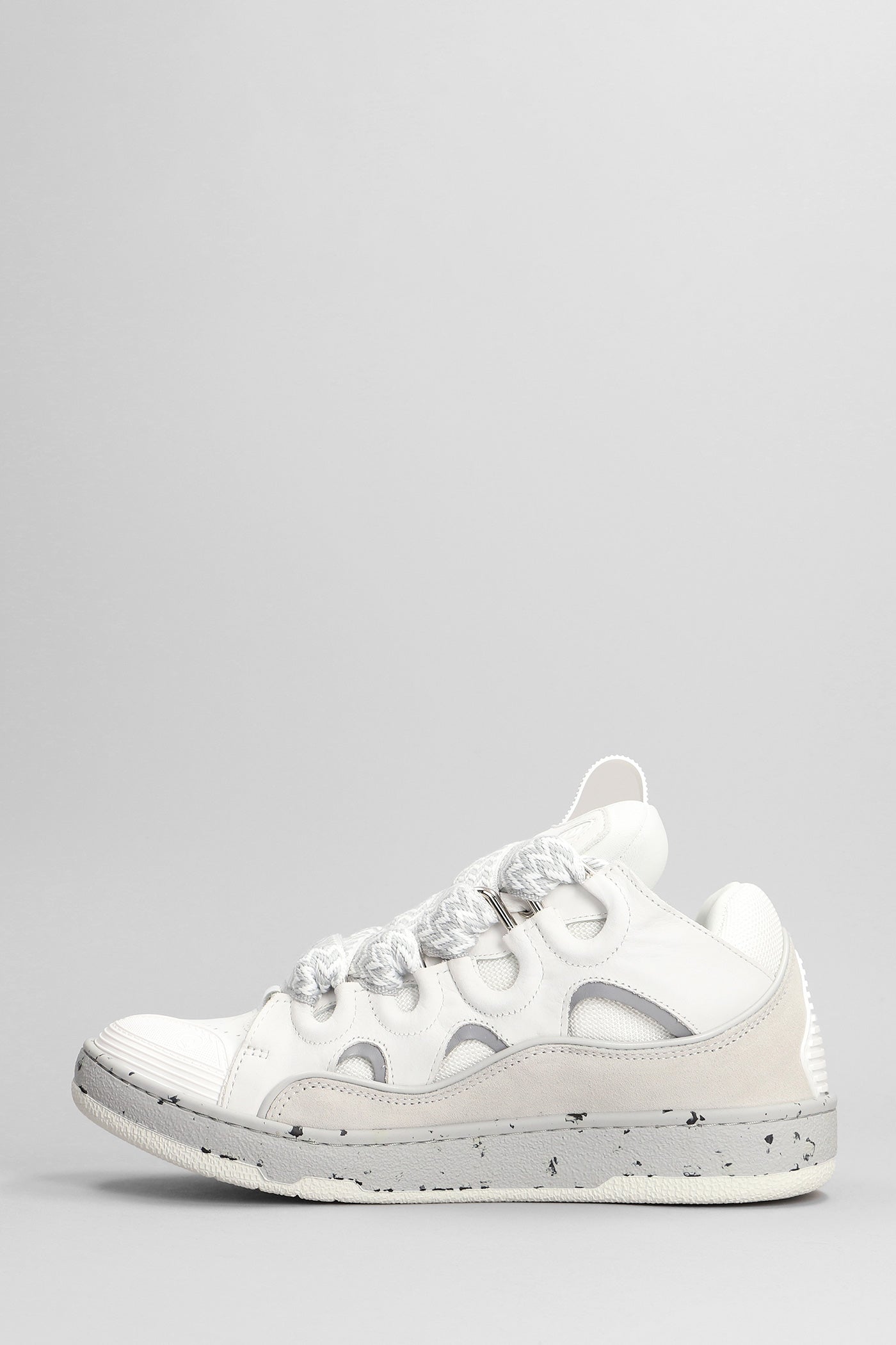 LANVIN CURB SNEAKER TOTAL WHITE