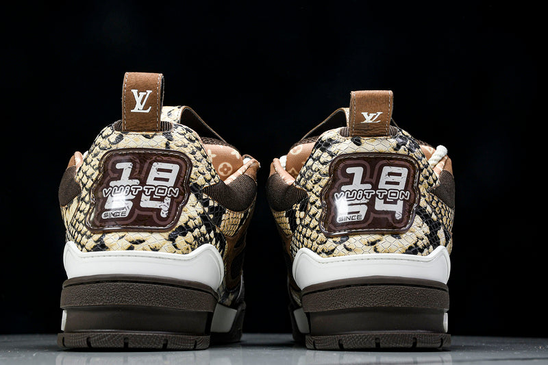 LOUIS VUITTON SKATE BROWN PITONE