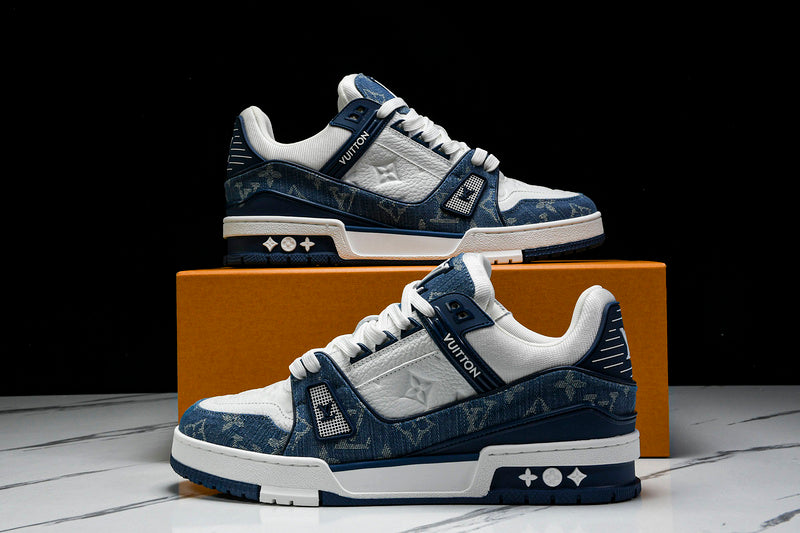 LOUIS VUITTON TRAINER DENIM BLUE