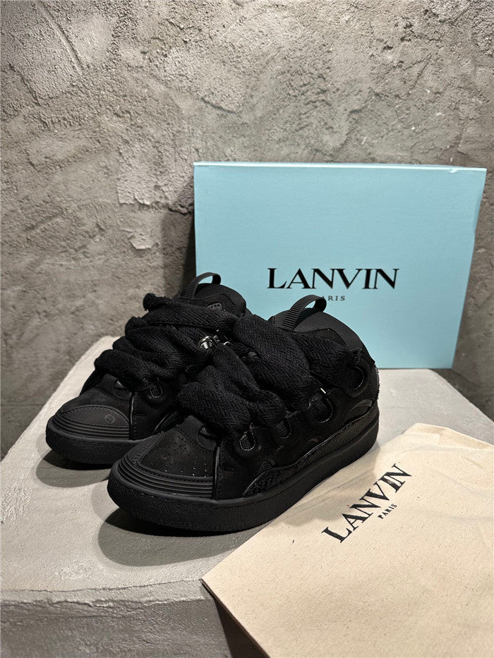 LANVIN CURB SNEAKER TOTAL BLACK