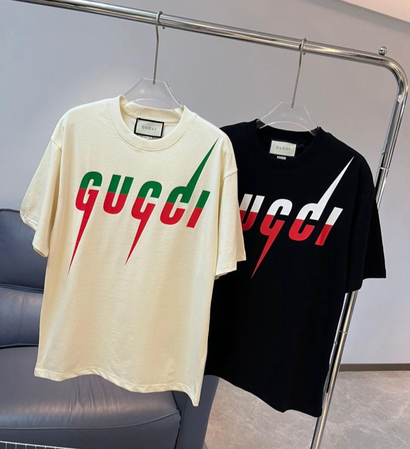 GUCCI T-SHIRT BLADE - WHITE / BLACK