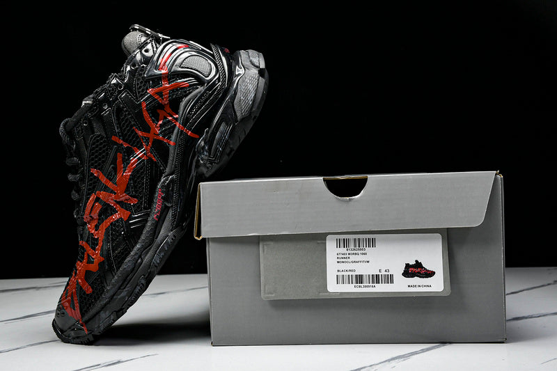 BALENCIAGA RUNNER RED GRAFFITI