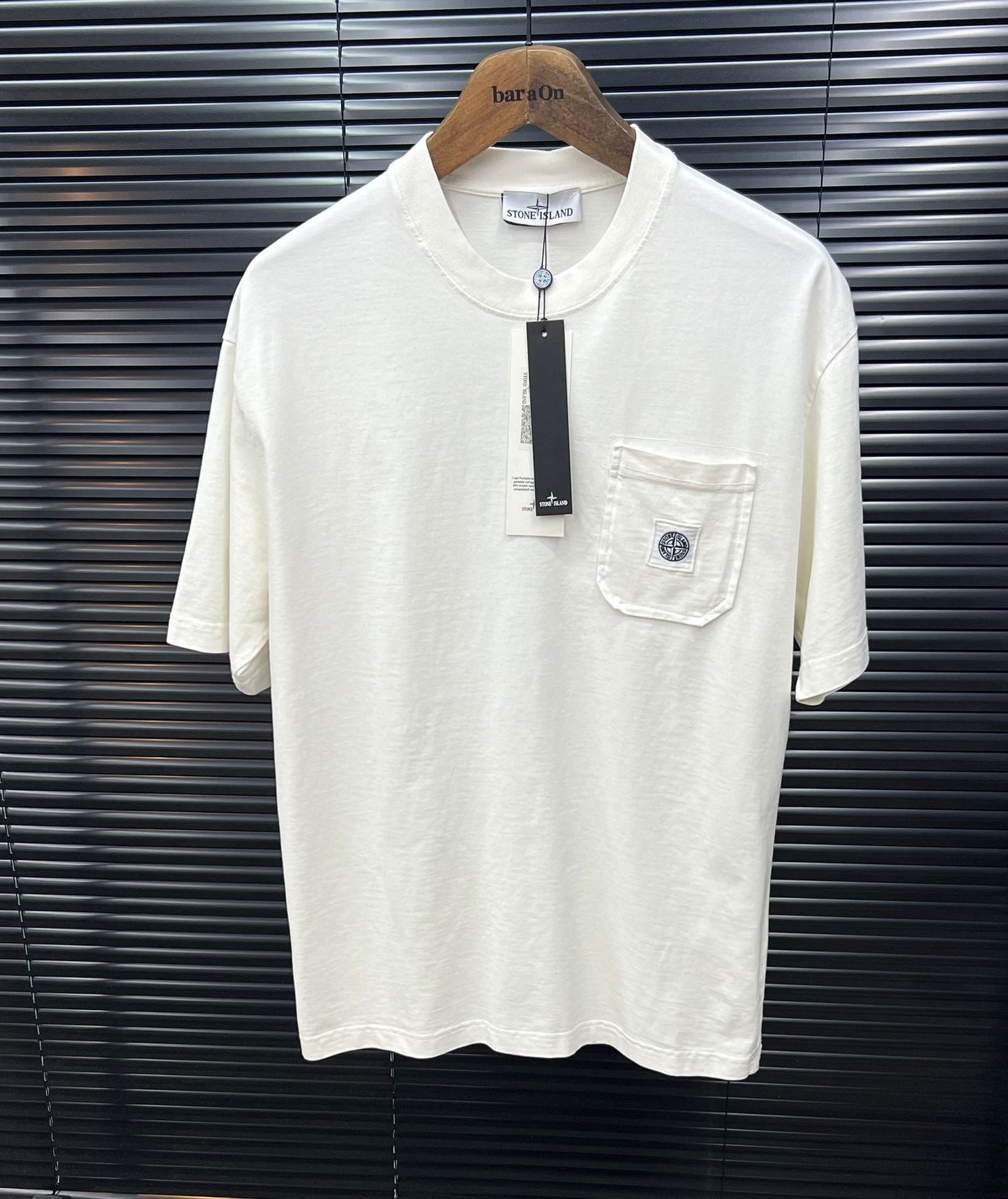 STONE ISLAND T-SHIRT EFFETTO VISSUTO