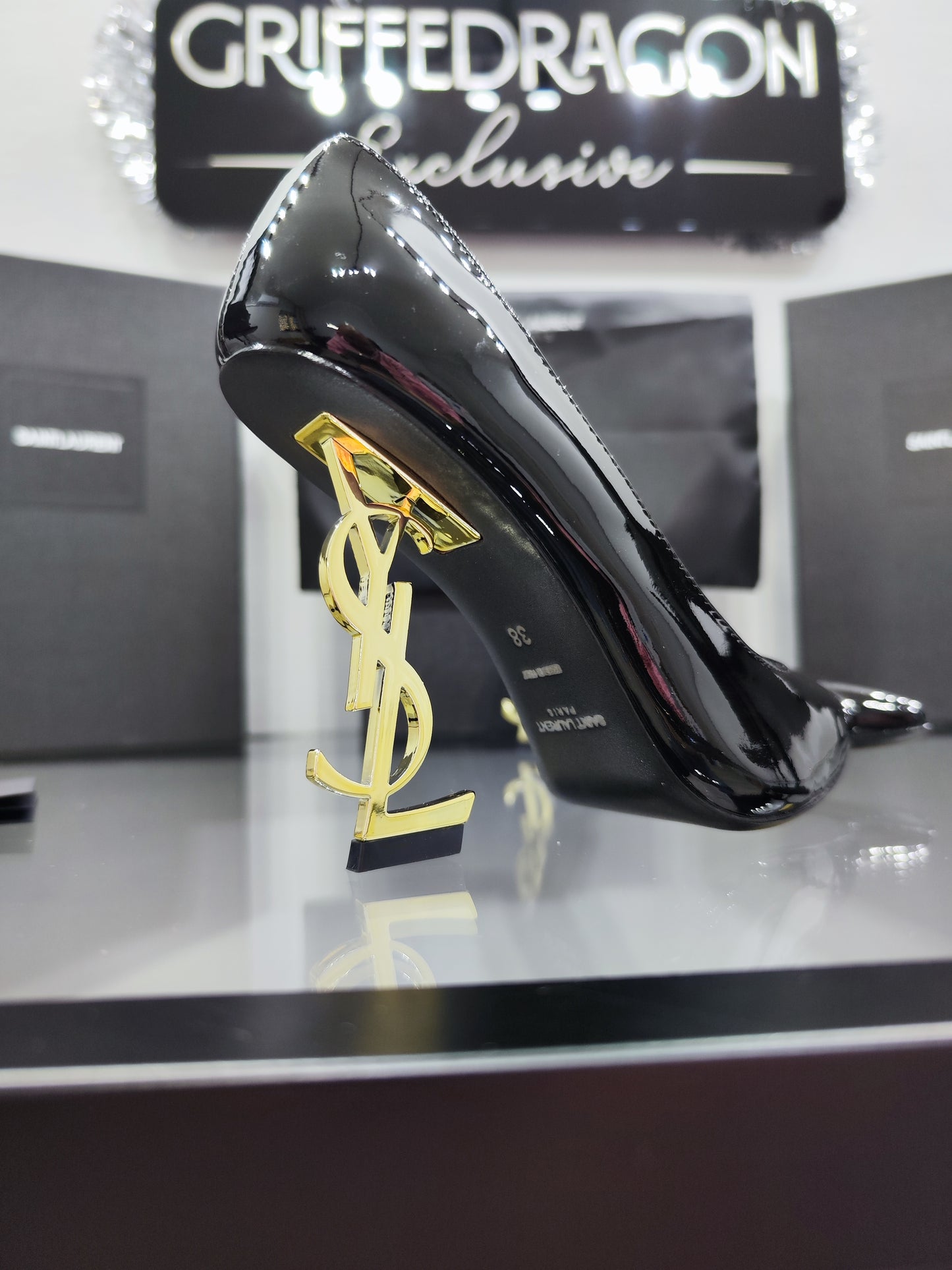 Yves Saint Laurent Decollètè Opyum Tacco Oro