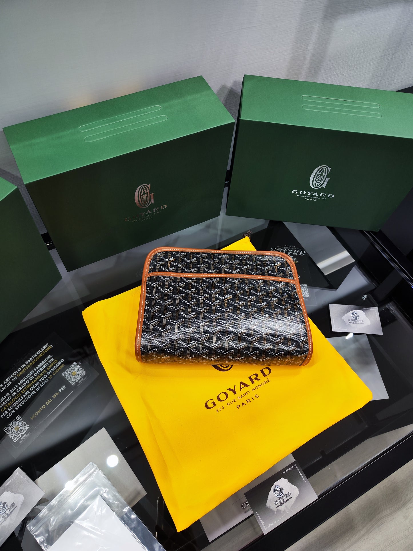 GOYARD POCHETTE JOUVENCE PM BROWN