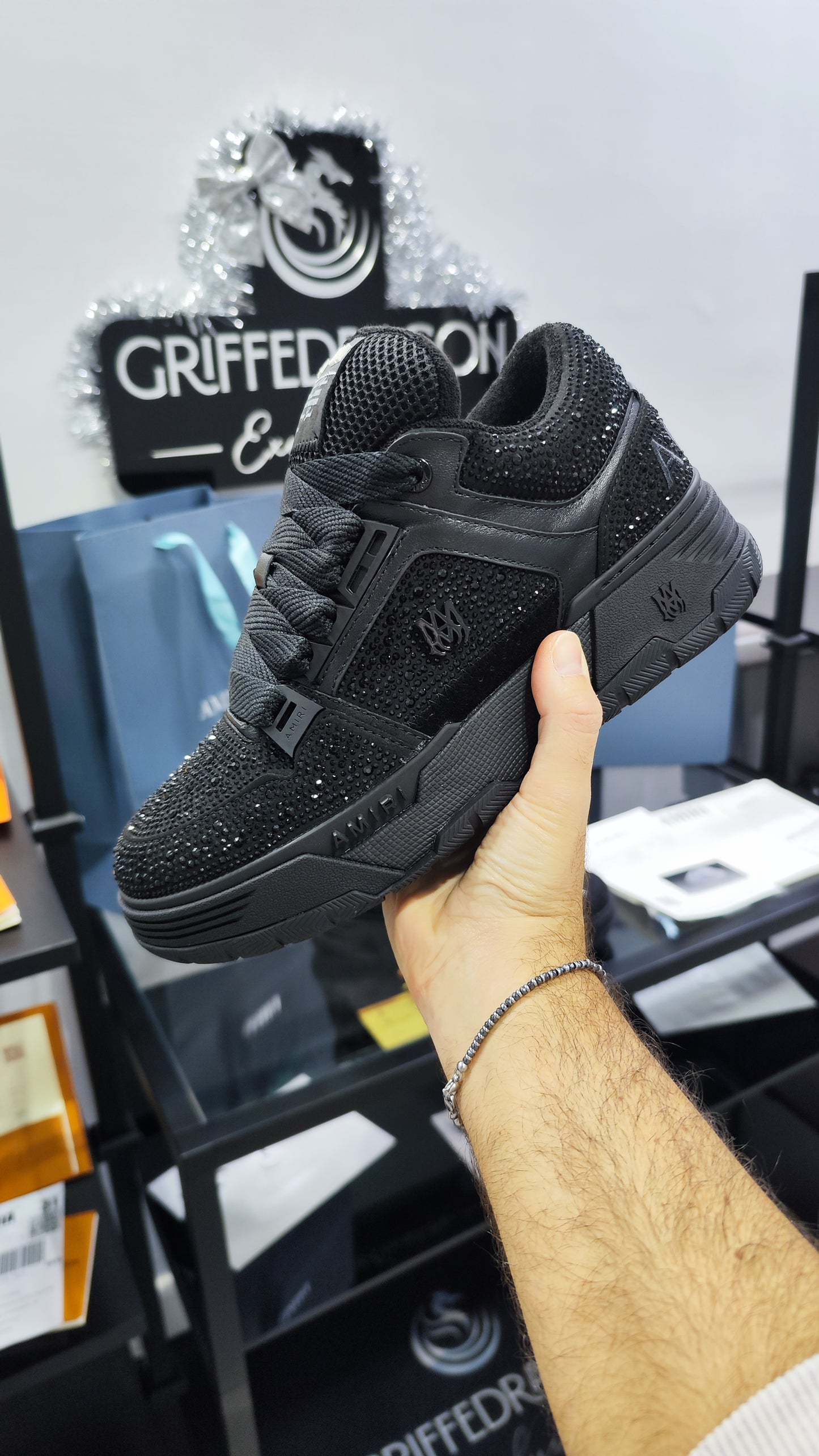 AMIRI MA-1 BLACK SWAROVSKI