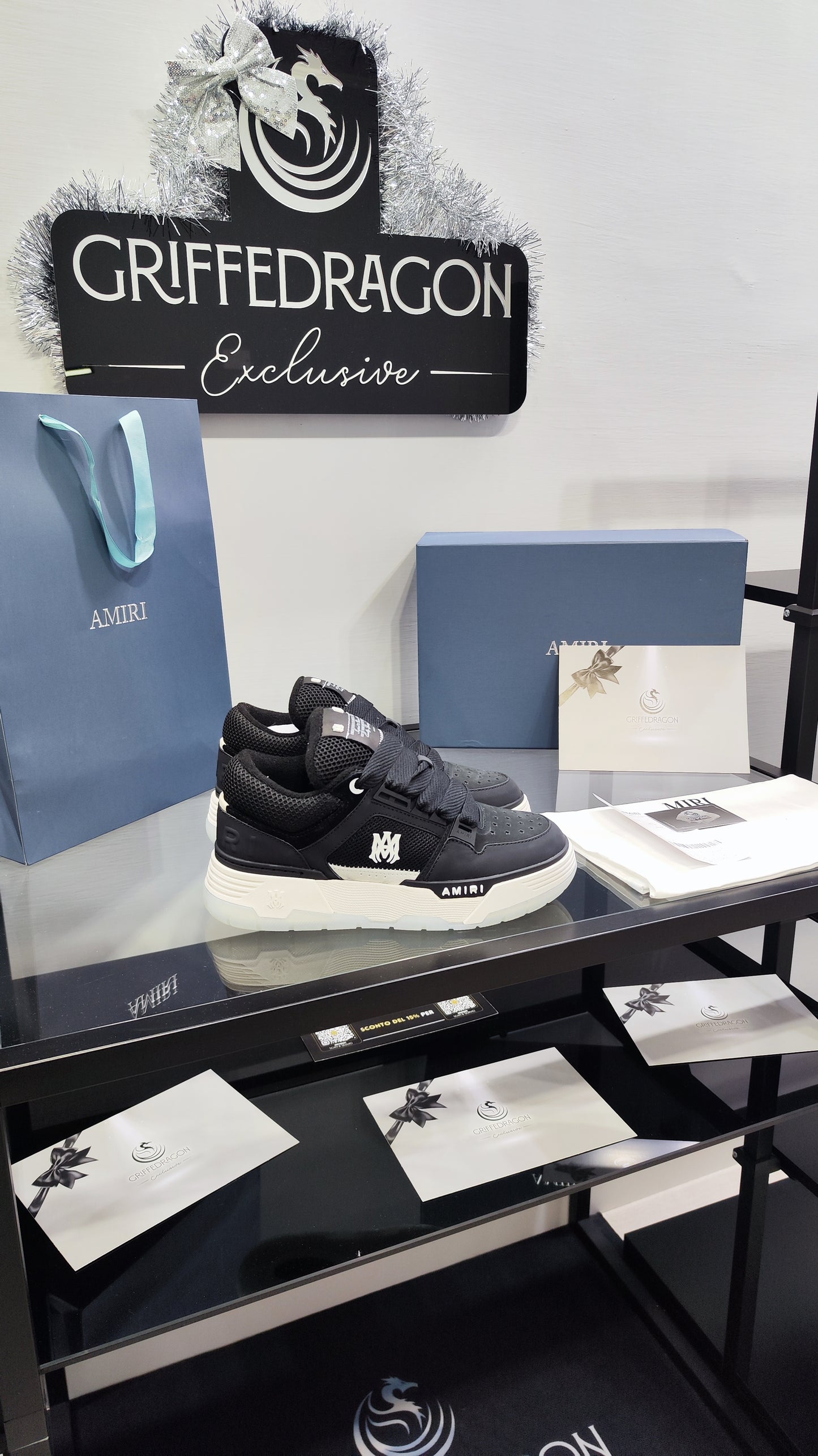 AMIRI MA-1 BLACK WHITE