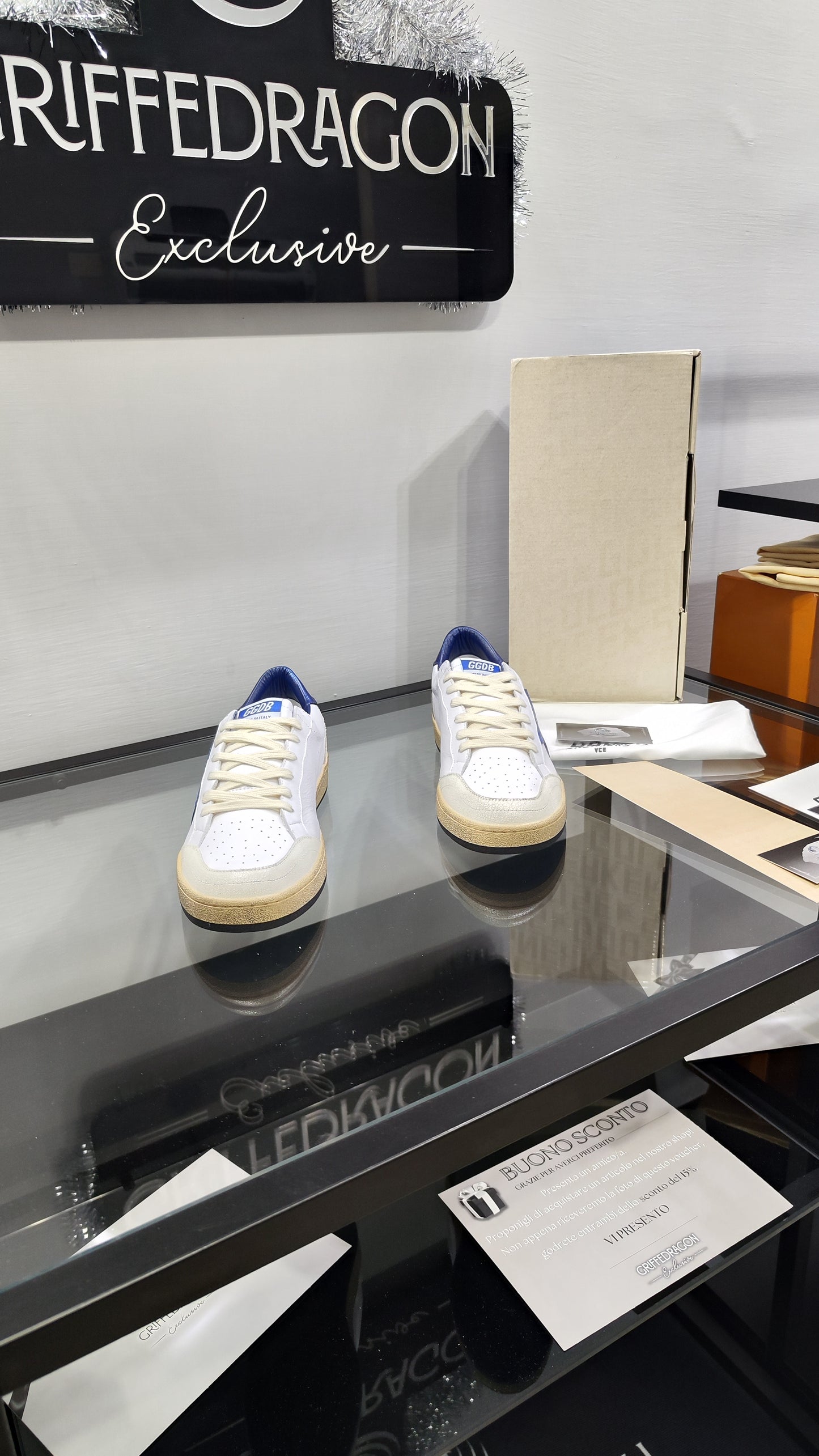 Golden Goose GGDB Bianco Stella Blue
