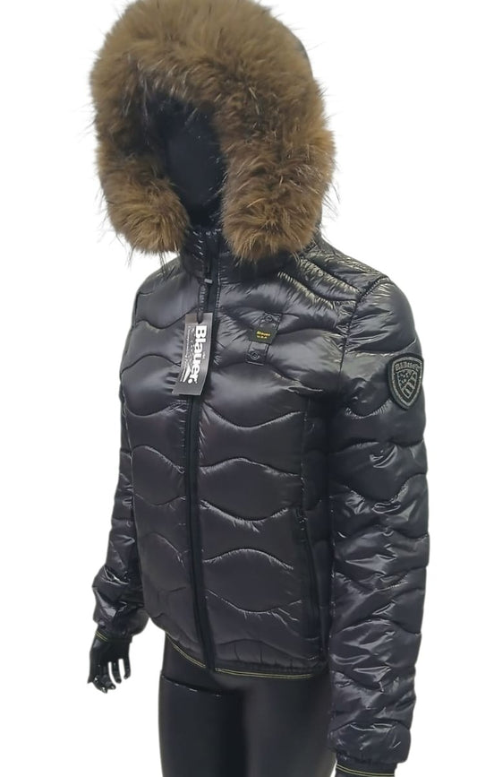 Blauer Femminile ONDE - Nero Pelliccia Swarovski