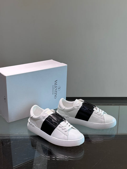 Valentino Sneaker "Open" Bianco fascia Nera