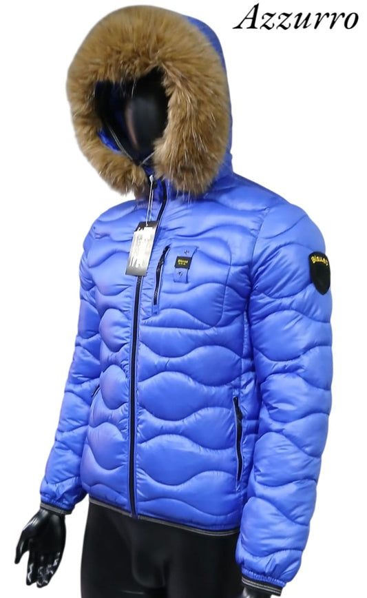 Blauer Maschile ONDE - Azzurro Pelliccia