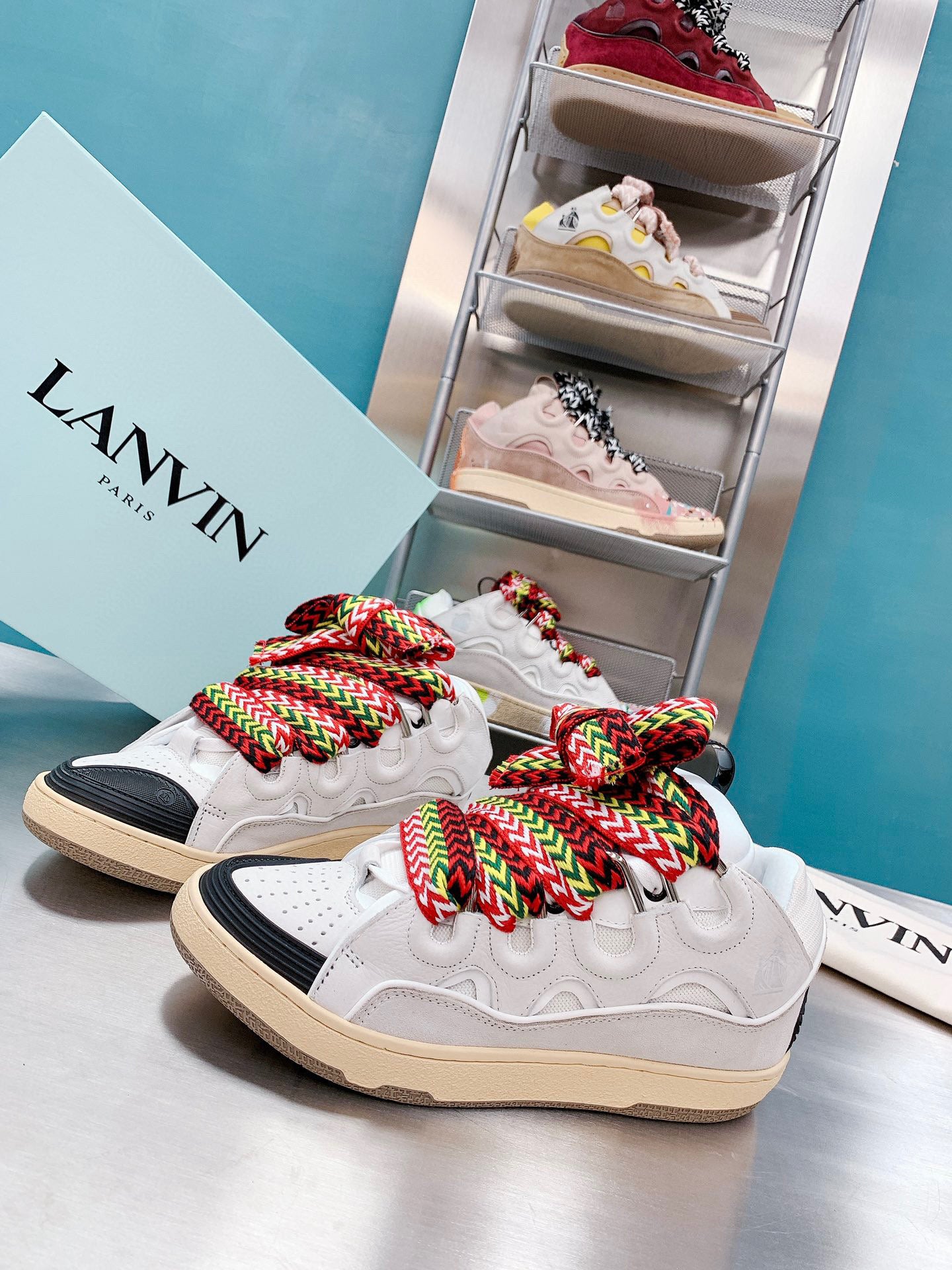 LANVIN CURB SNEAKER WHITE CLASSIC