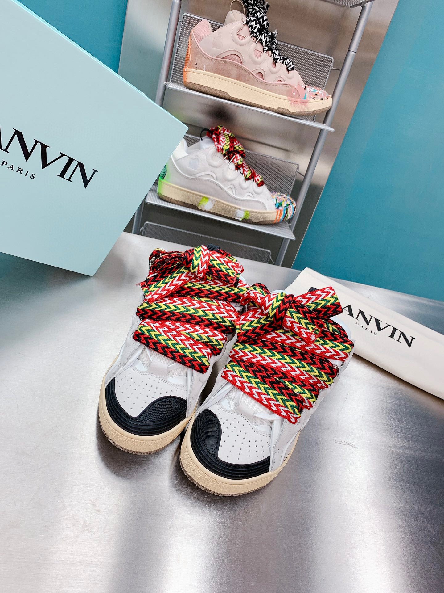 LANVIN CURB SNEAKER WHITE CLASSIC