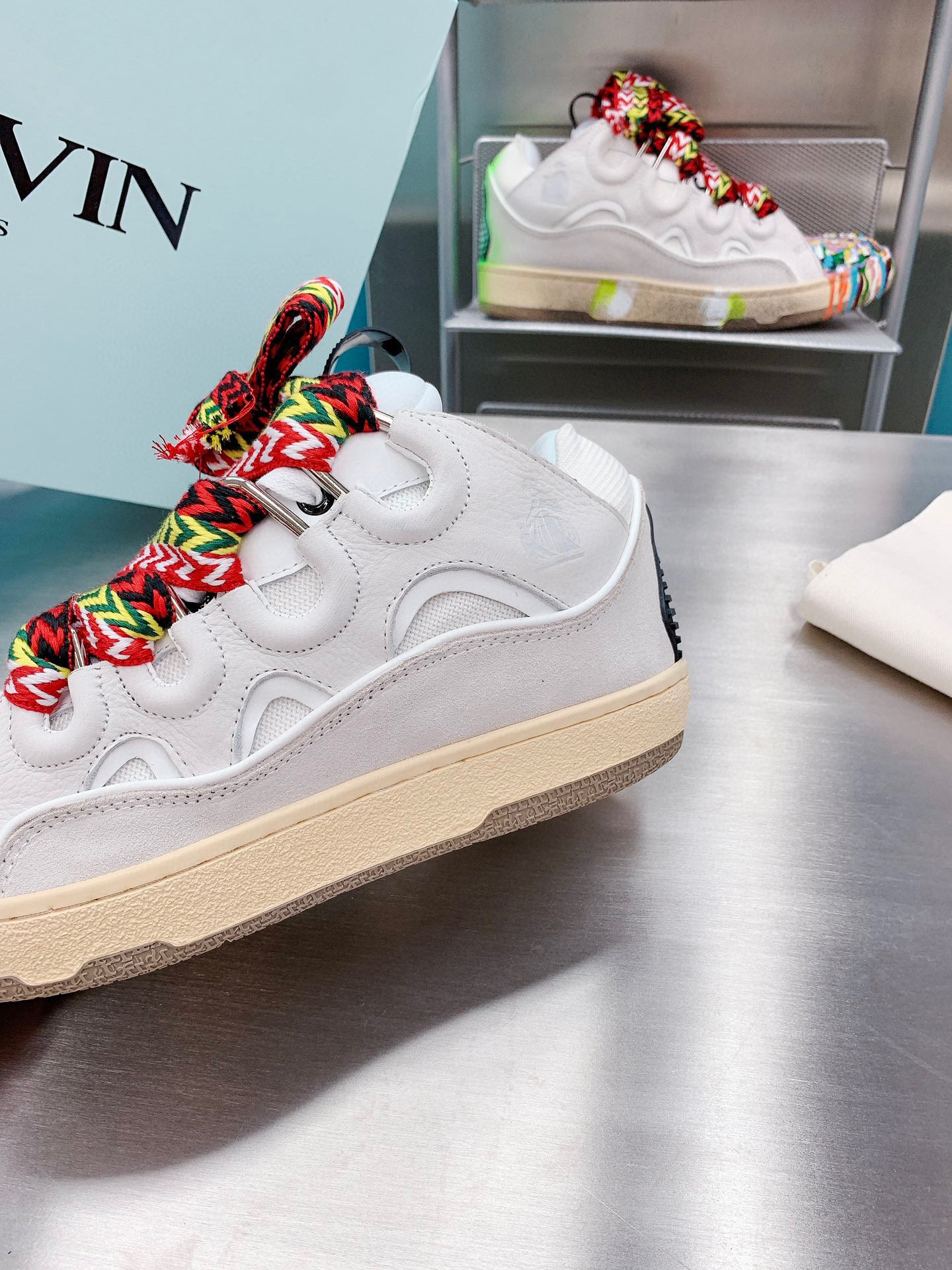 LANVIN CURB SNEAKER WHITE CLASSIC