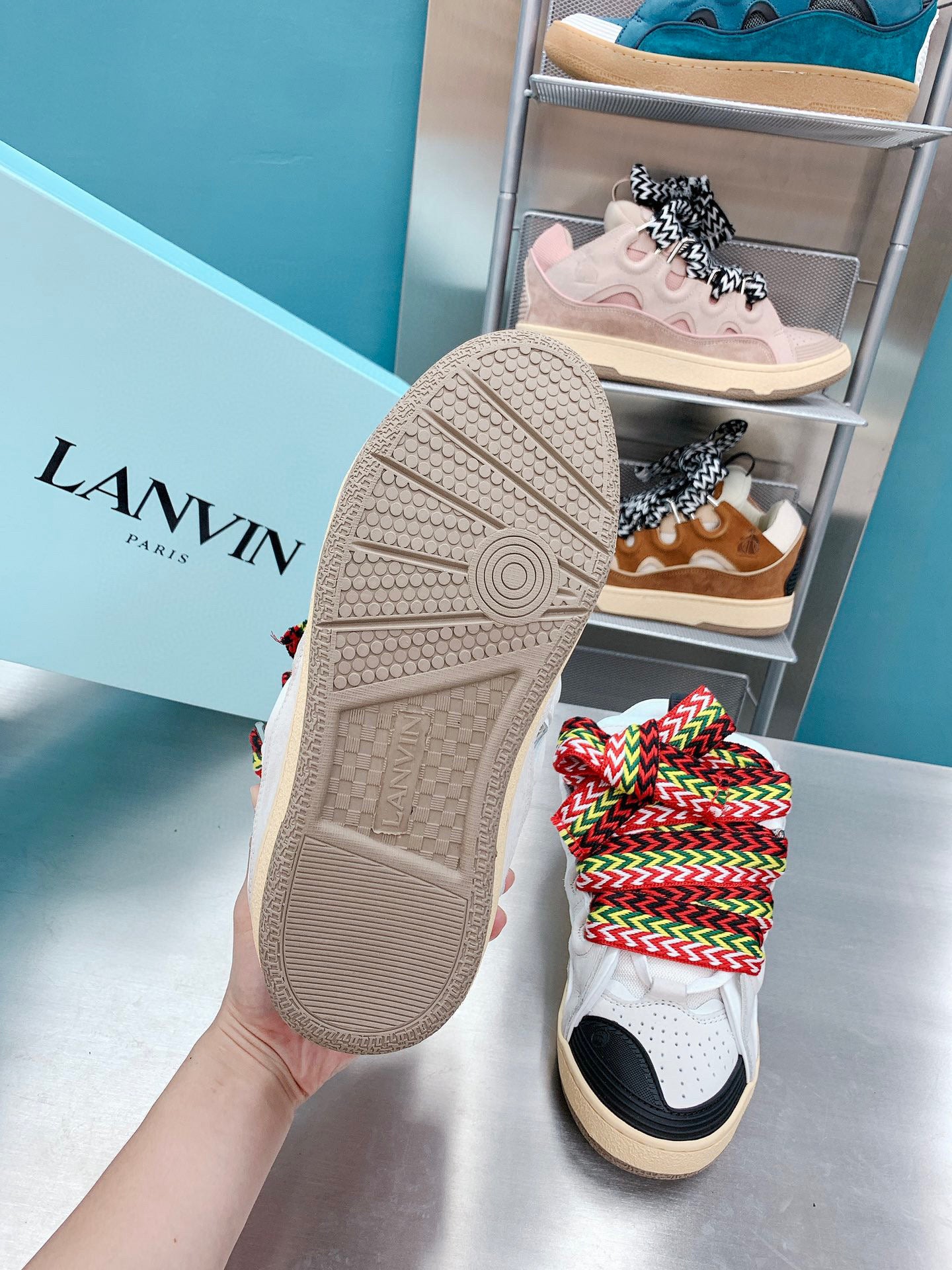 LANVIN CURB SNEAKER WHITE CLASSIC