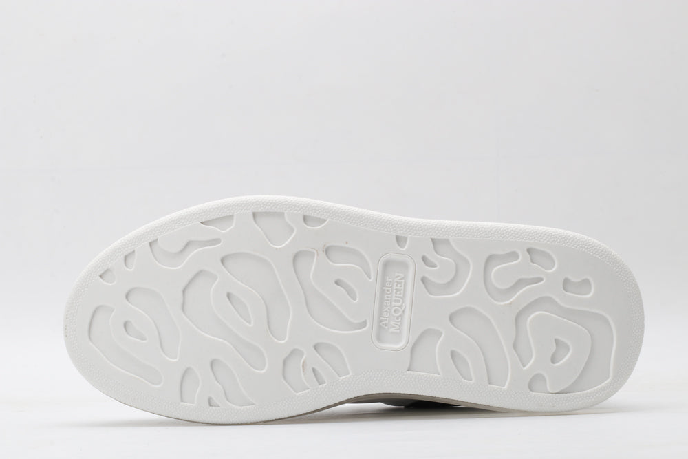 ALEXANDER MCQUEEN SNEAKER WHITE CLEAR SOLE (PELLE)