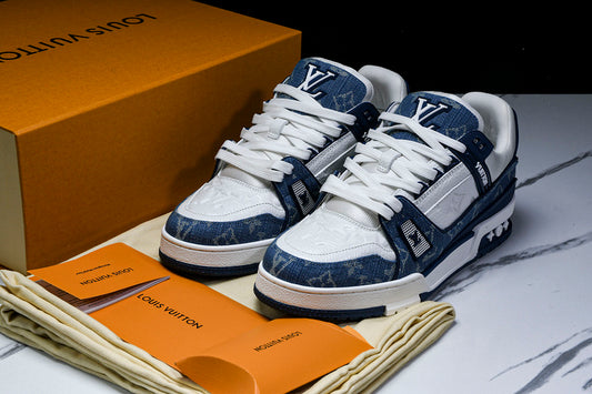 LOUIS VUITTON TRAINER DENIM BLUE