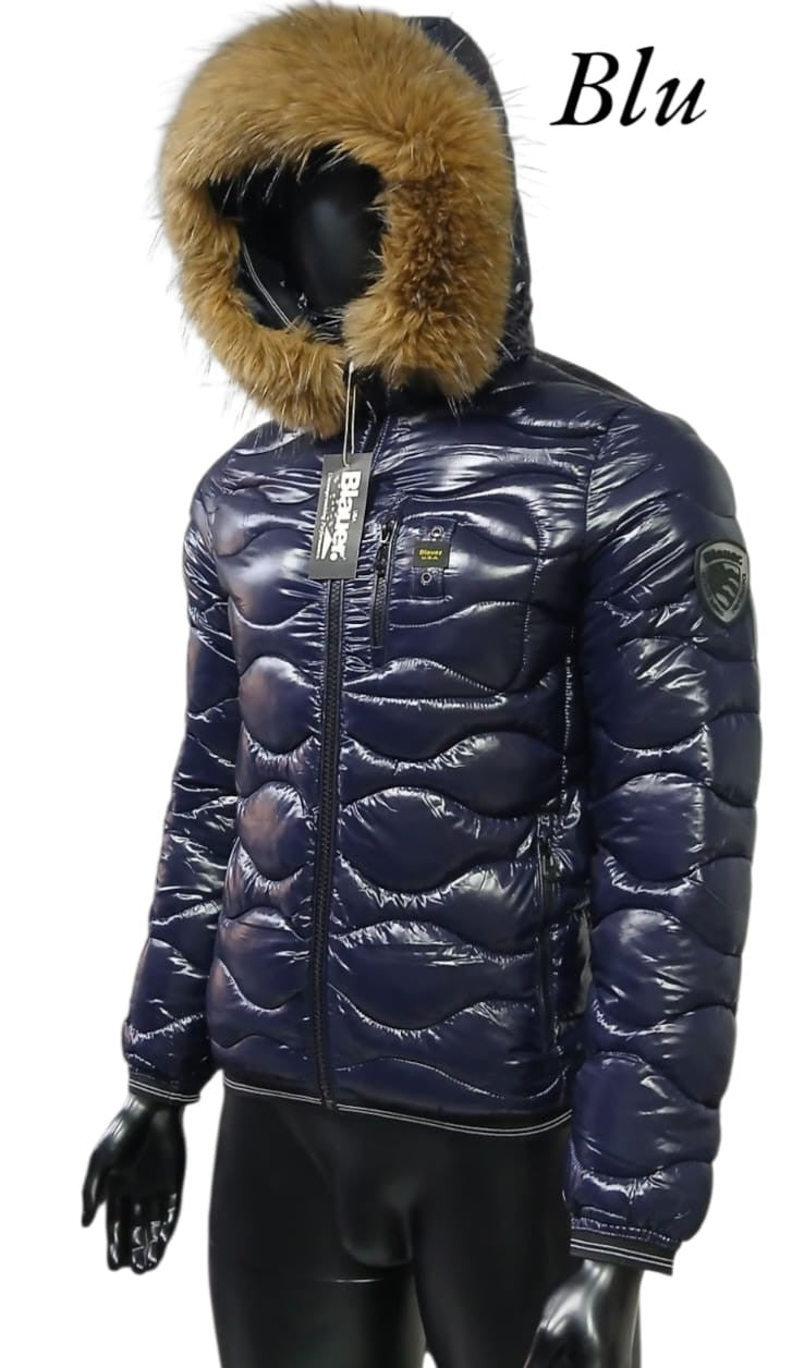 Blauer Maschile ONDE - Blu Pelliccia