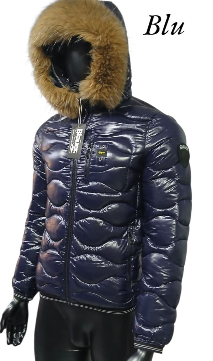 Blauer Maschile ONDE - Blu Pelliccia