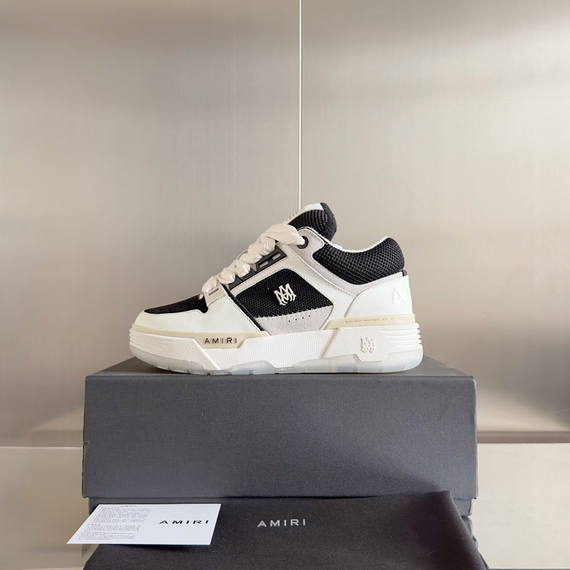 AMIRI MA-1 WHITE BLACK