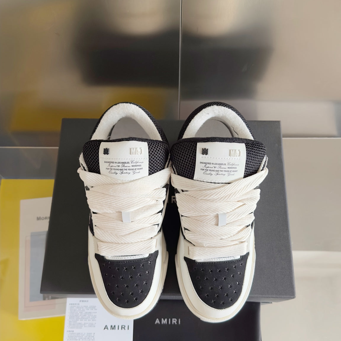 AMIRI MA-1 WHITE BLACK