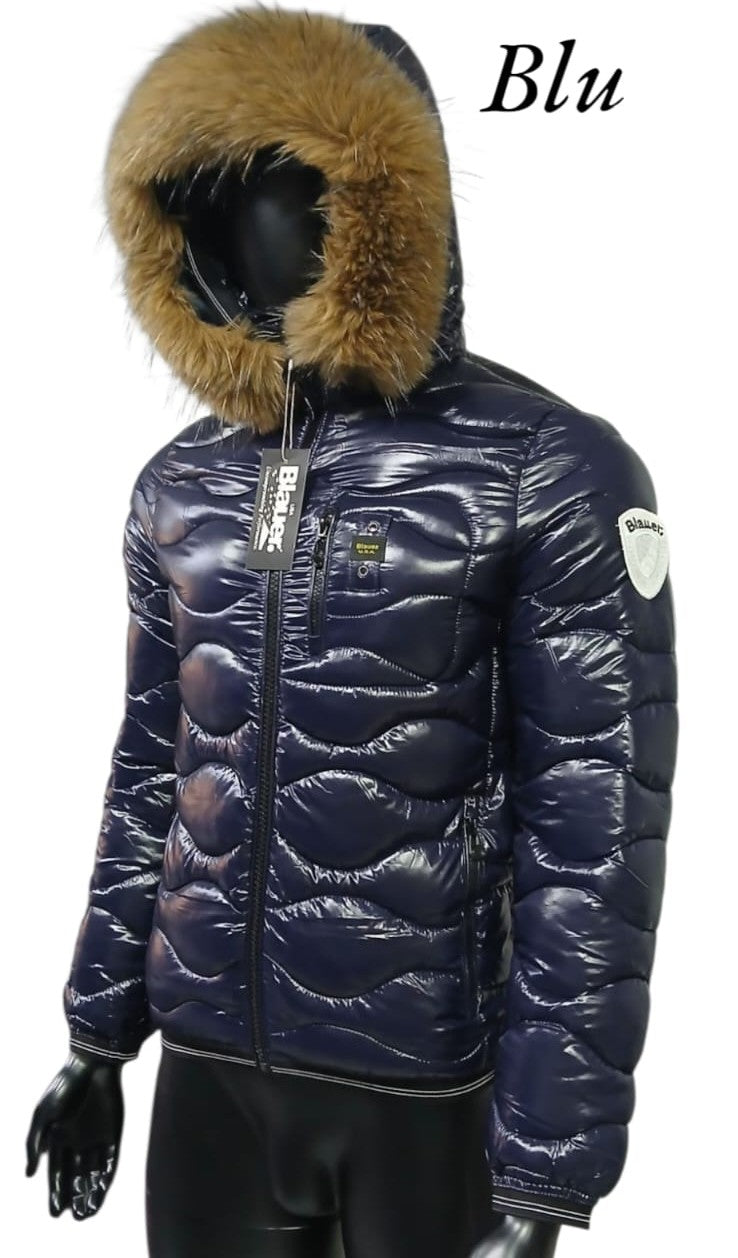 Blauer Maschile ONDE - Blu Pelliccia