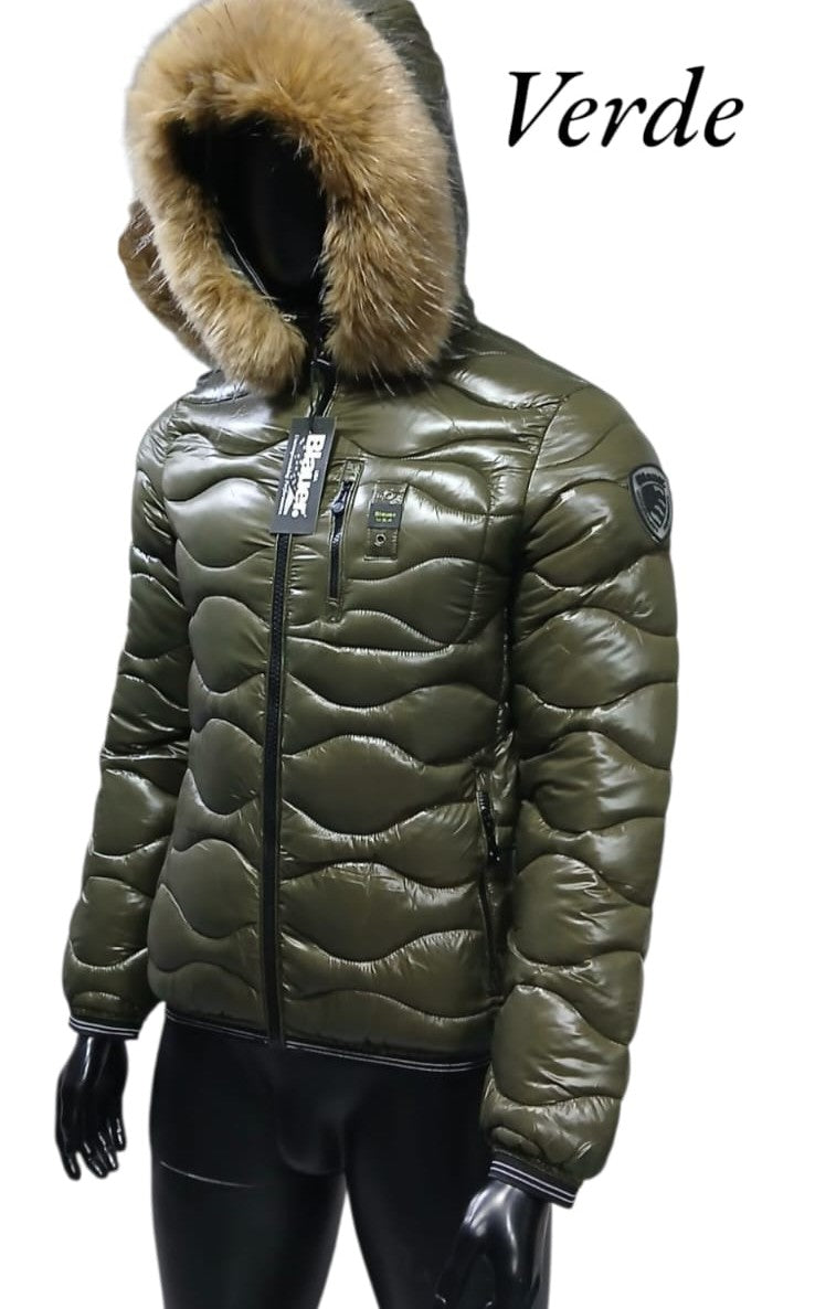 Blauer Maschile ONDE - Verde Pelliccia