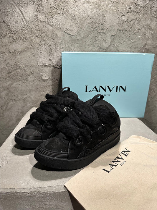 LANVIN CURB SNEAKER TOTAL BLACK