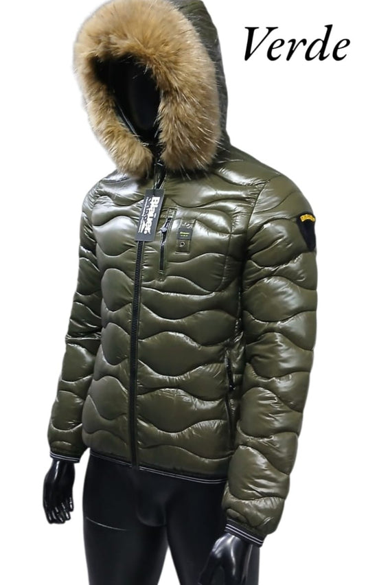 Blauer Maschile ONDE - Verde Pelliccia