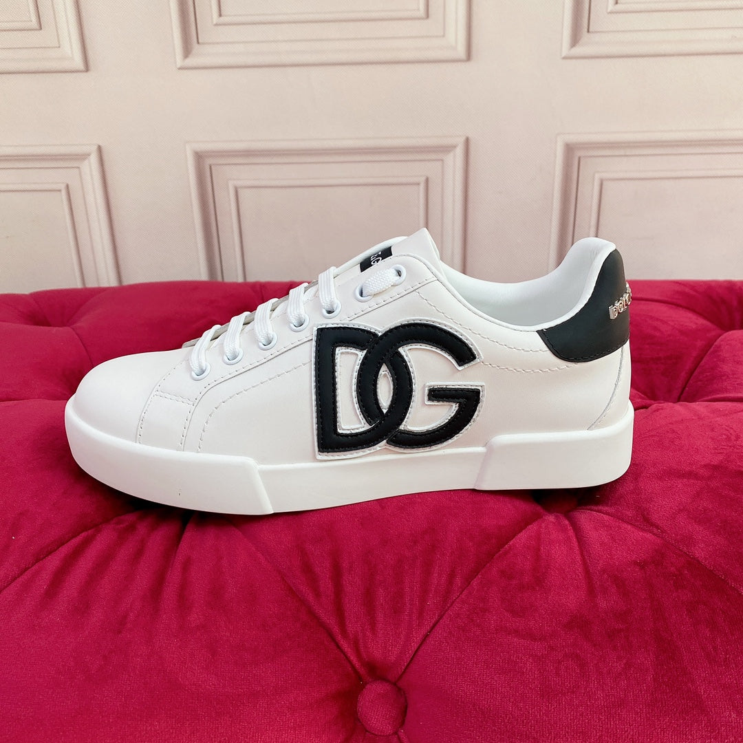 DOLCE E GABBANA PORTOFINO WHITE LOGO "DG" BLACK