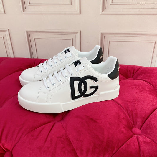 DOLCE E GABBANA PORTOFINO WHITE LOGO "DG" BLACK