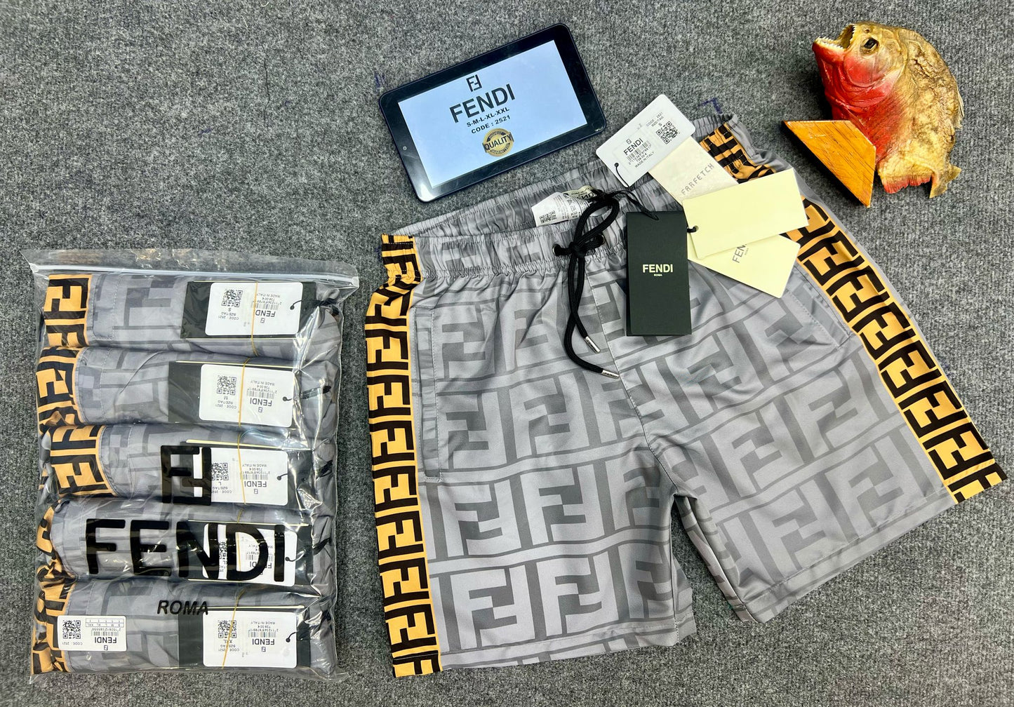 FENDI COSTUME MARE "BIG LOGO"