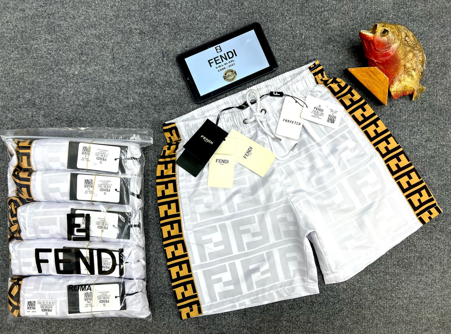FENDI COSTUME MARE "BIG LOGO"