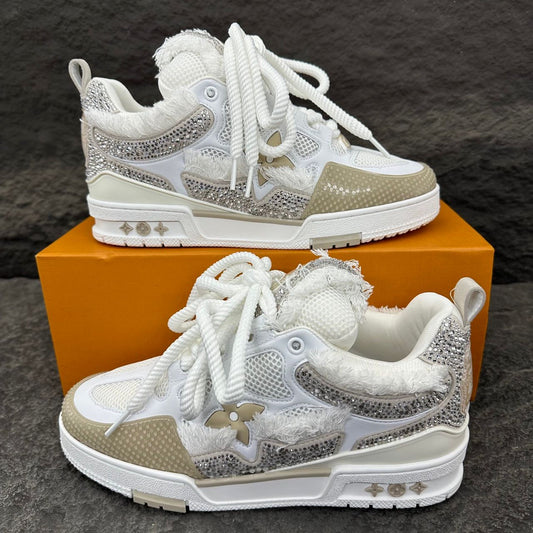 LOUIS VUITTON SKATE BEIGE SWAROVSKI