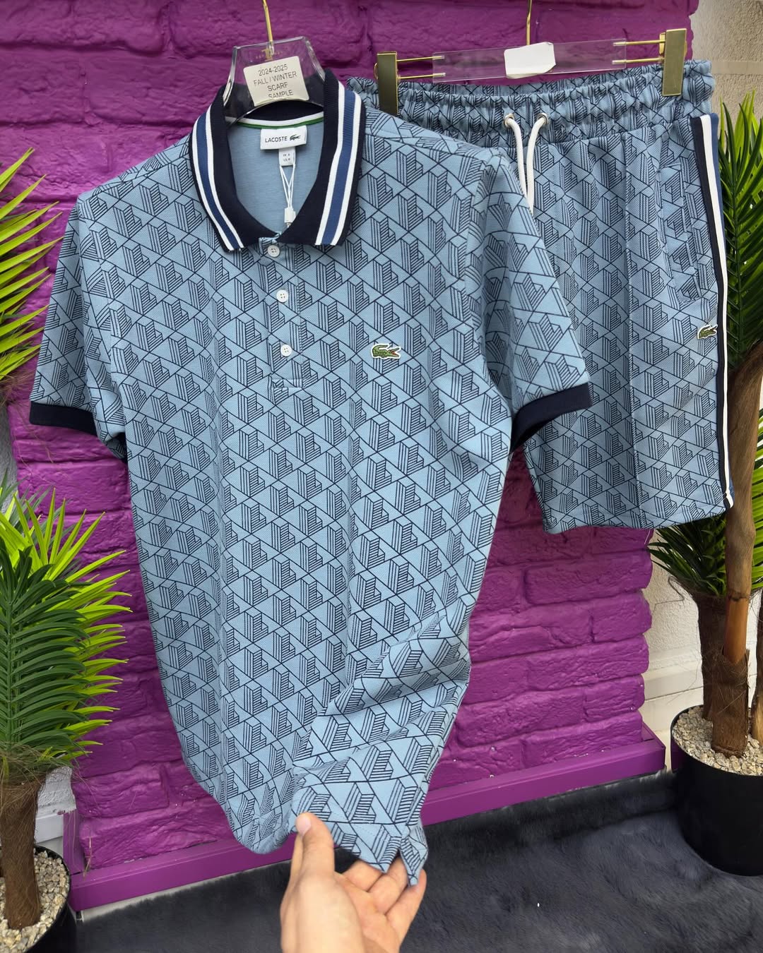 LACOSTE COORDINATO JACQUARD CLASSIC LOGO