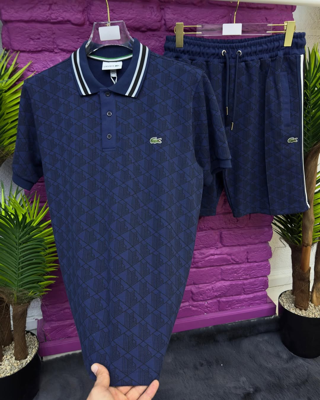 LACOSTE COORDINATO JACQUARD CLASSIC LOGO