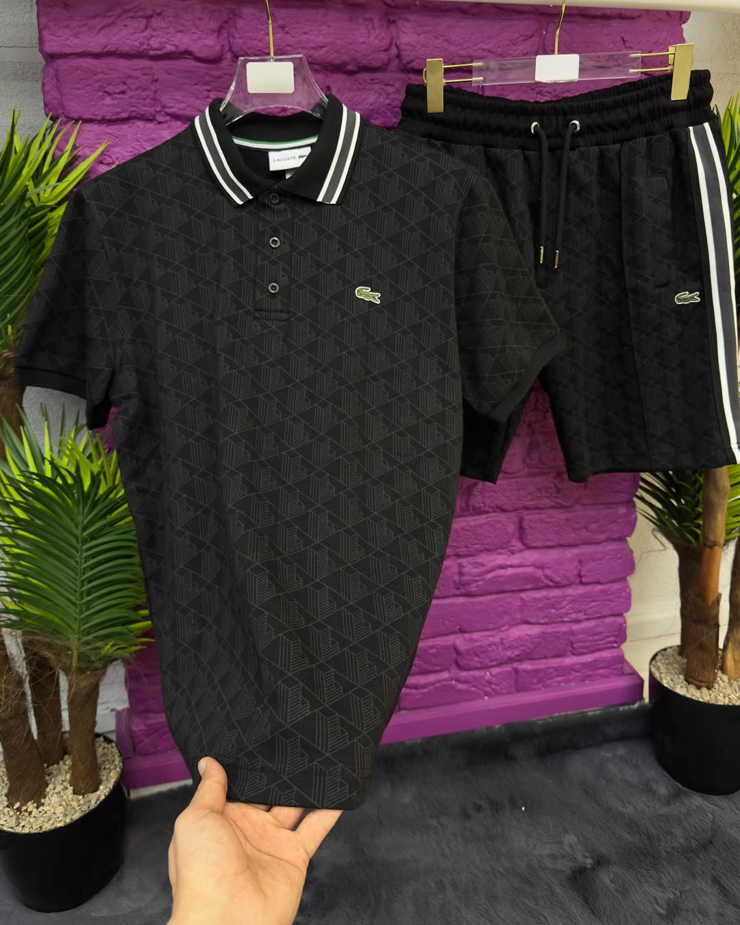 LACOSTE COORDINATO JACQUARD CLASSIC LOGO