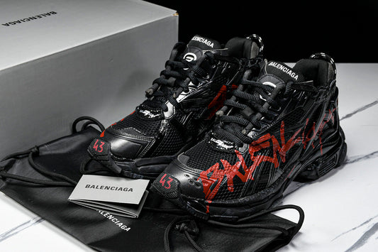 BALENCIAGA RUNNER RED GRAFFITI