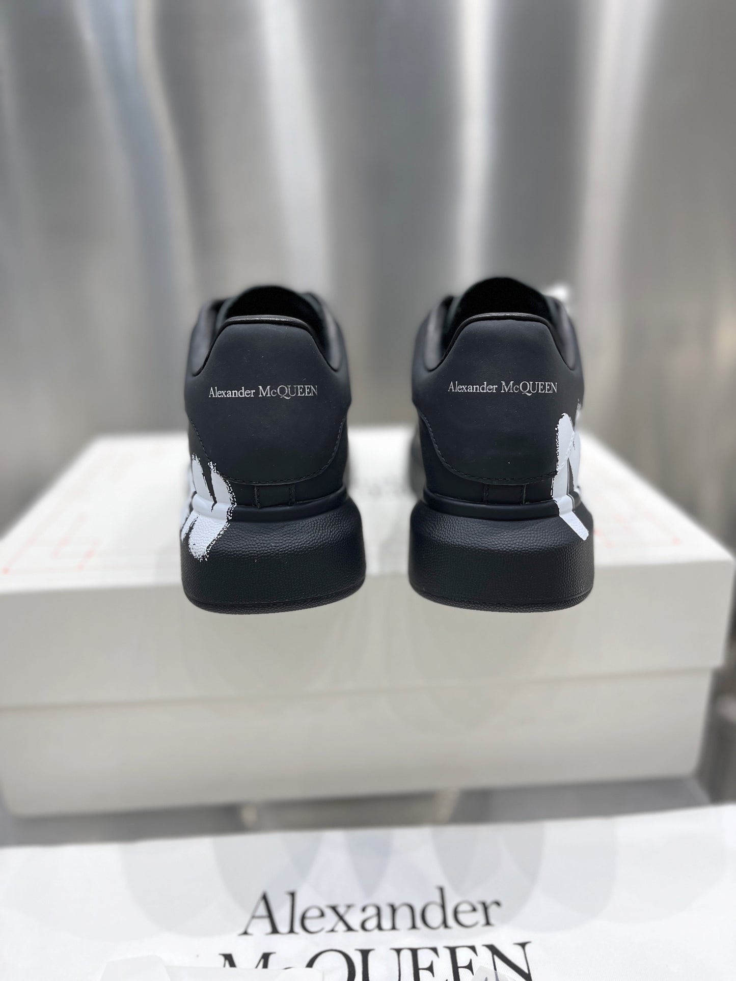ALEXANDER MCQUEEN SNEAKER BLACK GRAFFITI