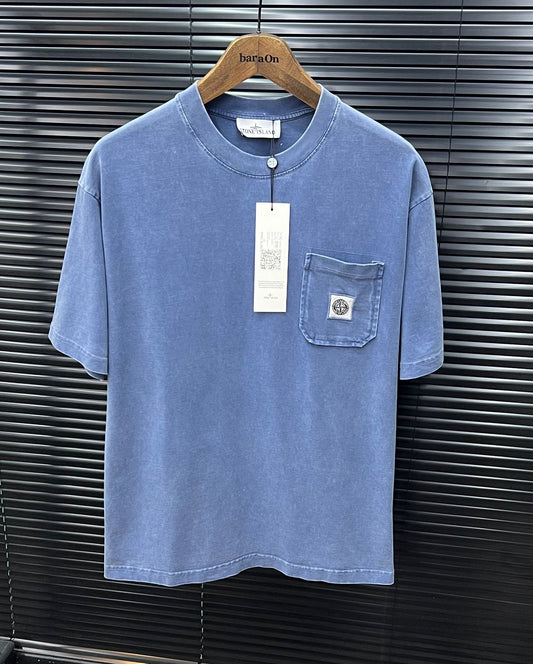 STONE ISLAND T-SHIRT EFFETTO VISSUTO