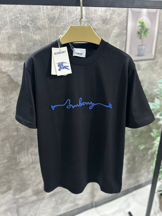 BURBERRY T-SHIRT LOGO RICAMATO