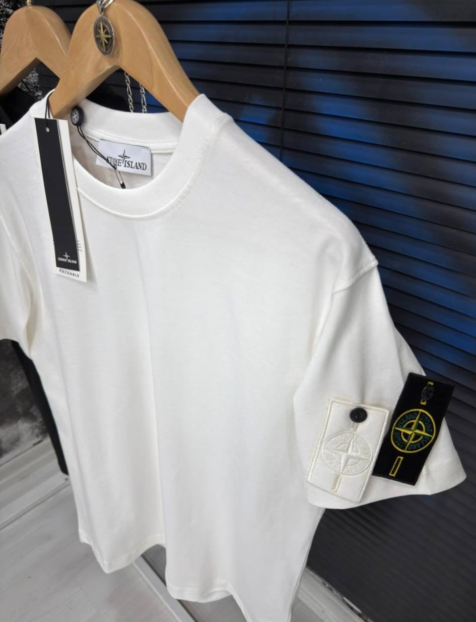 STONE ISLAND "DOPPIA PATCH" T-SHIRT