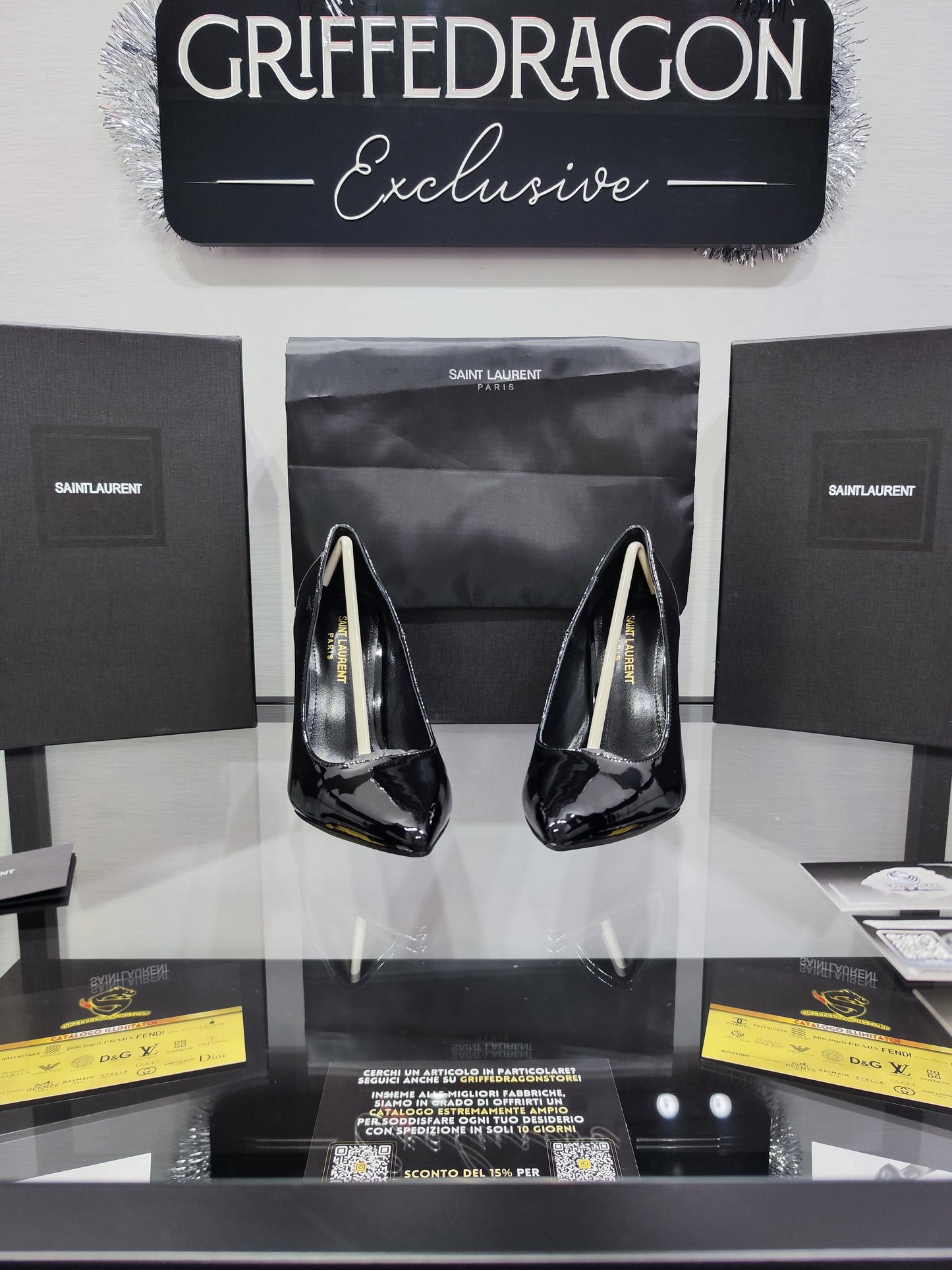 Yves Saint Laurent Decollètè Opyum Tacco Nero