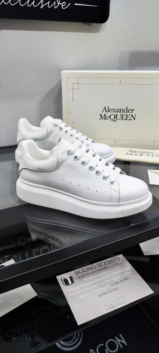 ALEXANDER MCQUEEN SNEAKER TOTAL WHITE (PELLE)