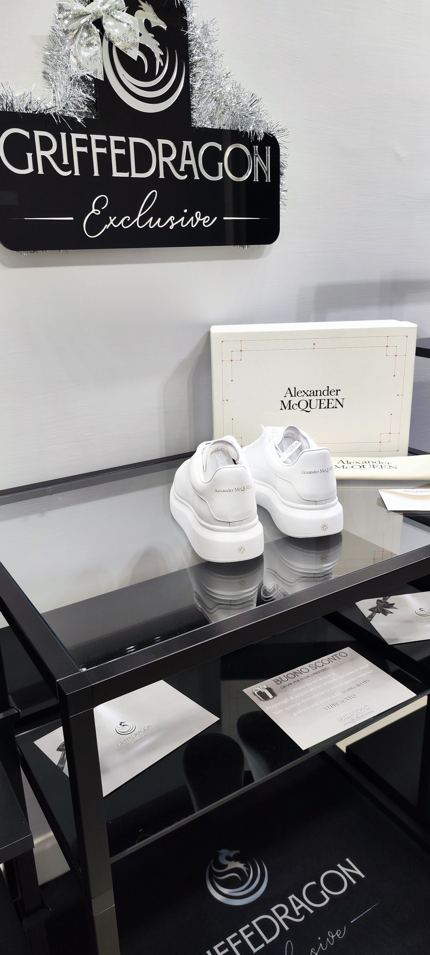 ALEXANDER MCQUEEN SNEAKER TOTAL WHITE (PELLE)