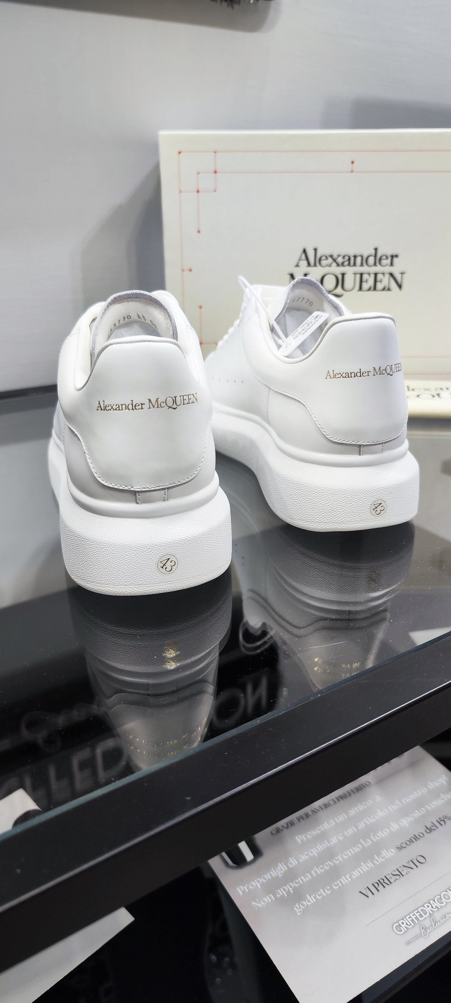 ALEXANDER MCQUEEN SNEAKER TOTAL WHITE (PELLE)