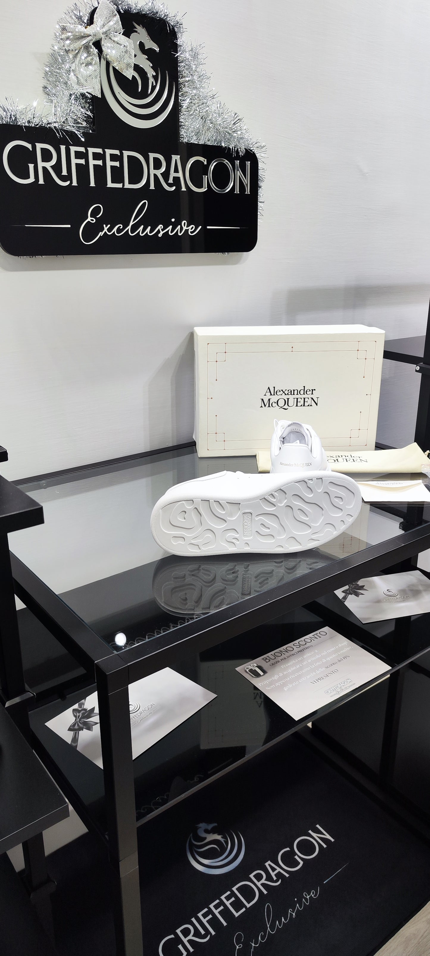 ALEXANDER MCQUEEN SNEAKER TOTAL WHITE (PELLE)