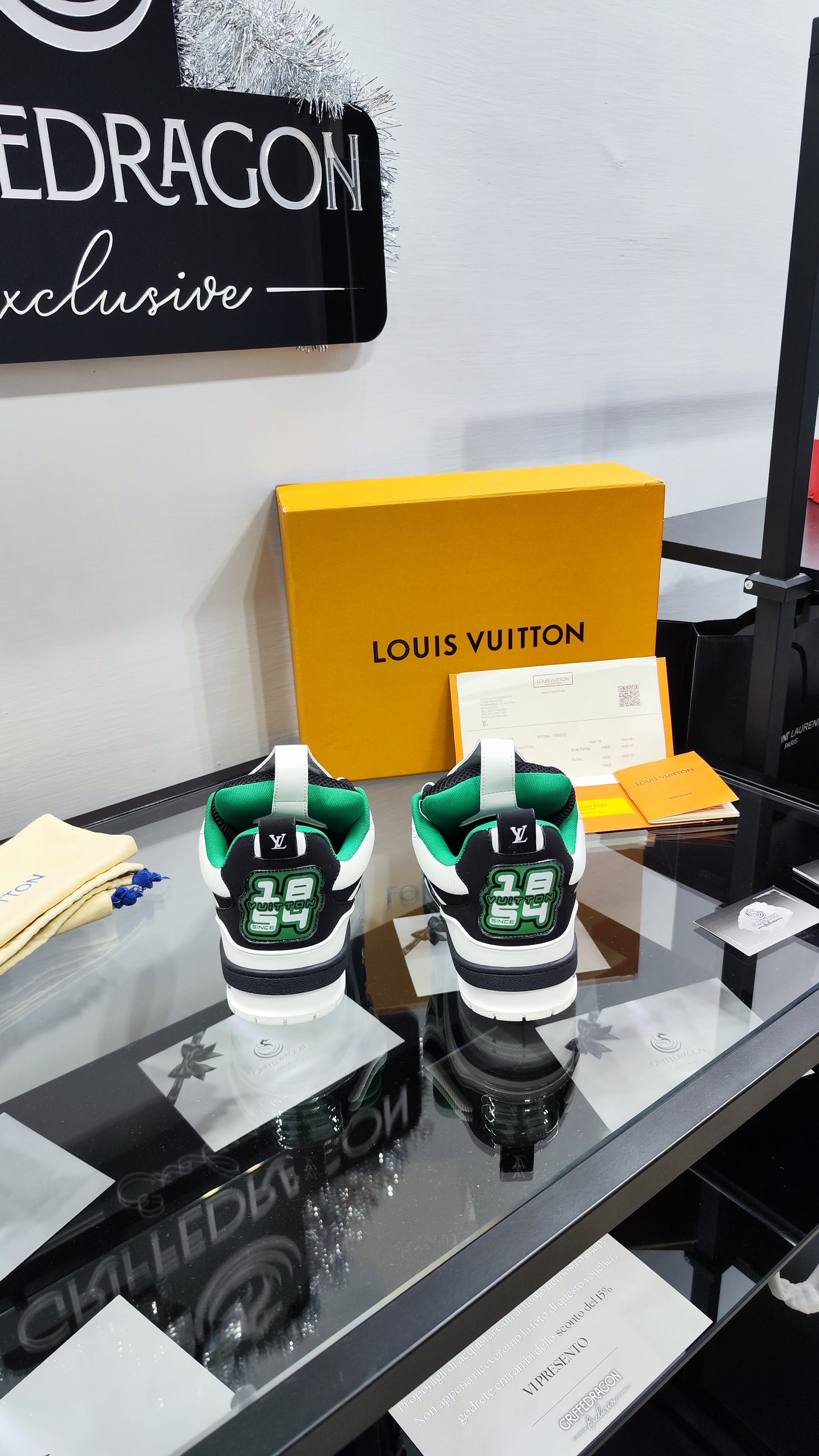 LOUIS VUITTON SKATE WHITE GREEN